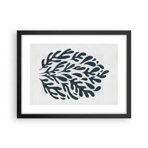 Póster en marco negro - Formas de la naturaleza - 40x30 cm