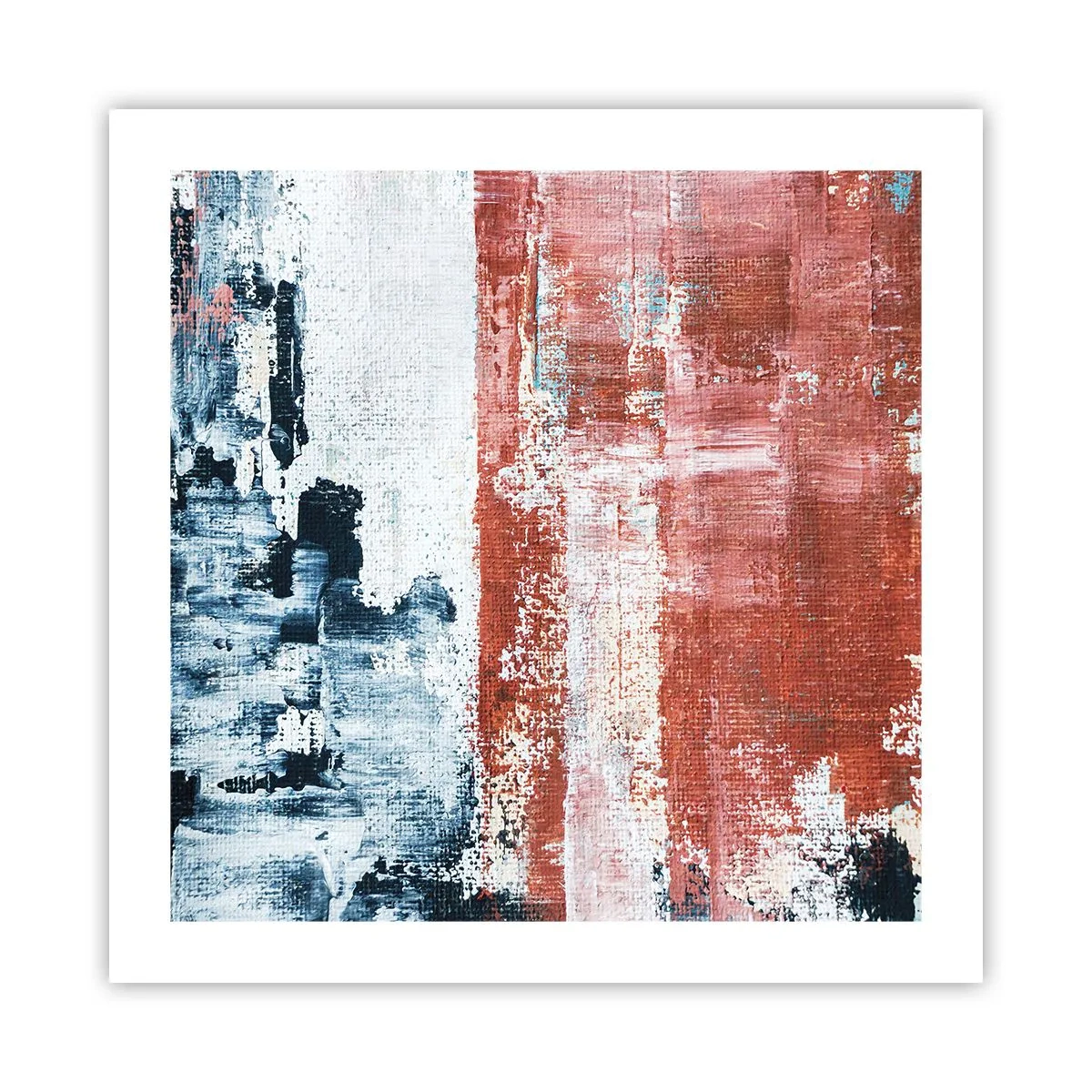 Póster - Mitad abstracción, mitad abstracción - 50x50 cm