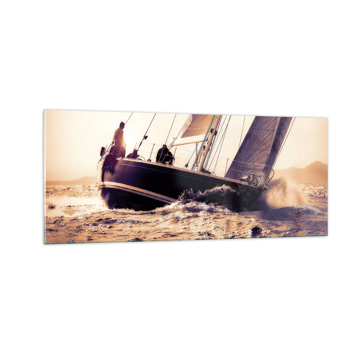 Cuadro sobre vidrio - Impresiones sobre Vidrio - Navega, marinero - 100x40 cm