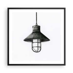 Póster en marco negro - Como hace años... - 60x60 cm