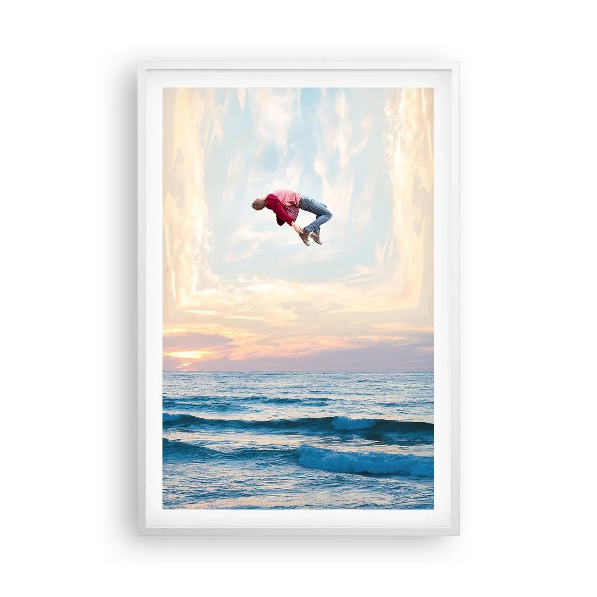 Póster en marco blanco - A otra dimensión - 61x91 cm