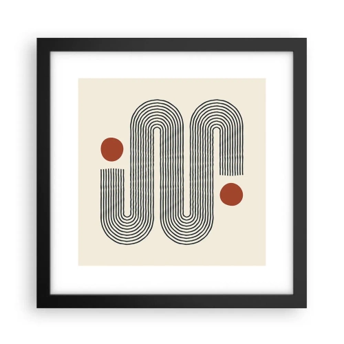 Póster en marco negro - De principio a fin - 30x30 cm