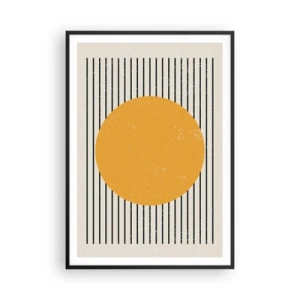 Póster en marco negro - El poder de la sencillez - 70x100 cm