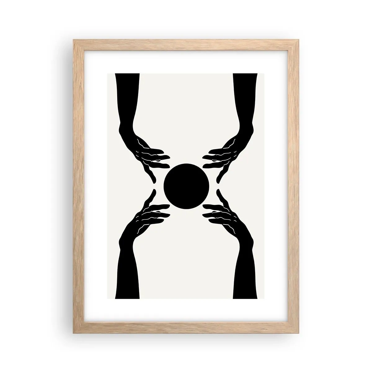 Póster en marco roble claro - Una señal secreta - 30x40 cm