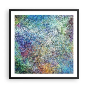 Póster en marco negro - No es tan fácil - 60x60 cm