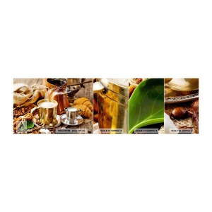 Muestra de fotomural autoadhesivo Deluxe Sticker - Que tengas un buen día - Café, Gastronomía, Cocina - 100x30 cm