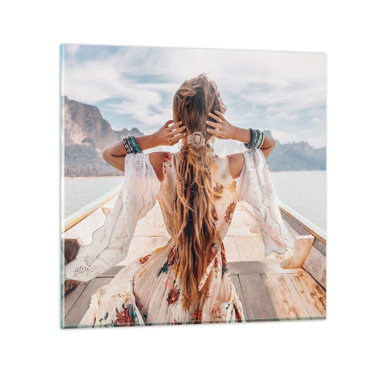 Cuadro sobre vidrio - Impresiones sobre Vidrio - Rumbo a la felicidad - 70x70 cm