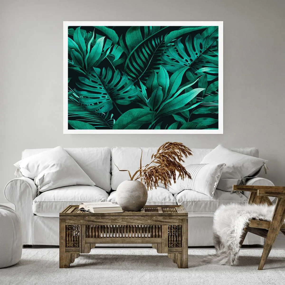 Póster - Profundidad del verde tropical - 40x30 cm