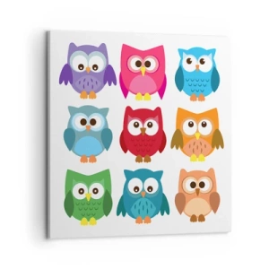 Cuadro sobre lienzo - Impresión de Imagen - Es divertido ser diferente - 60x60 cm