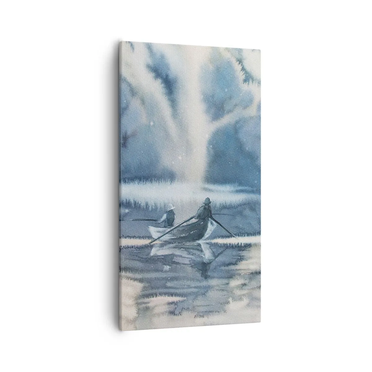 Cuadro sobre lienzo - Impresión de Imagen - Pescadores en su paraíso - 55x100 cm