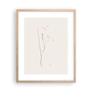 Póster en marco roble claro - La forma del deseo - 40x50 cm