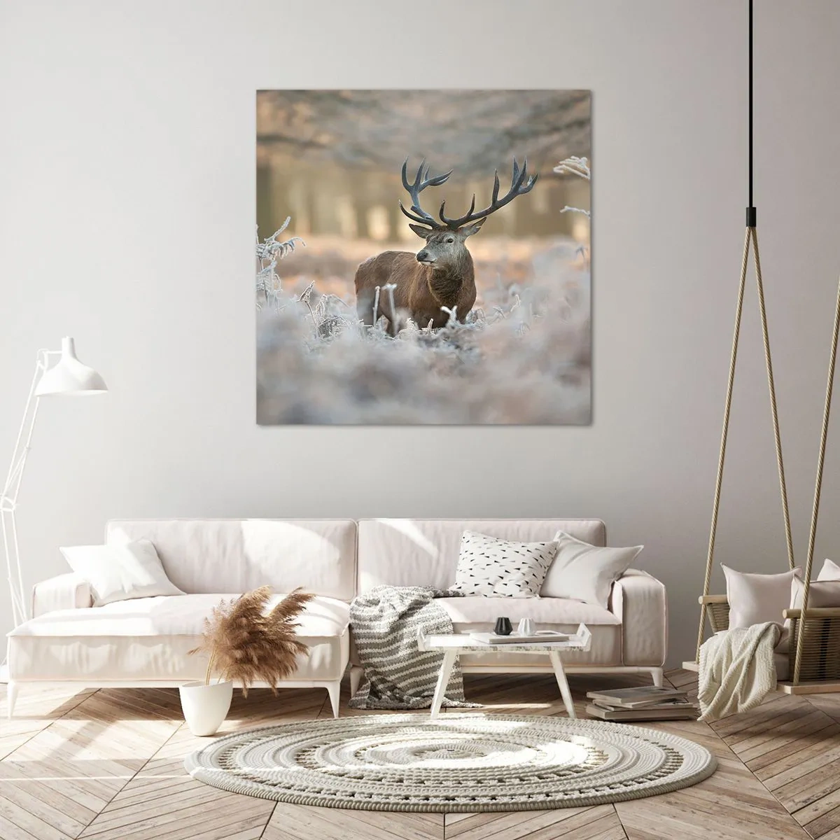 Cuadro sobre lienzo - Impresión de Imagen - Una mañana fresca - 70x70 cm