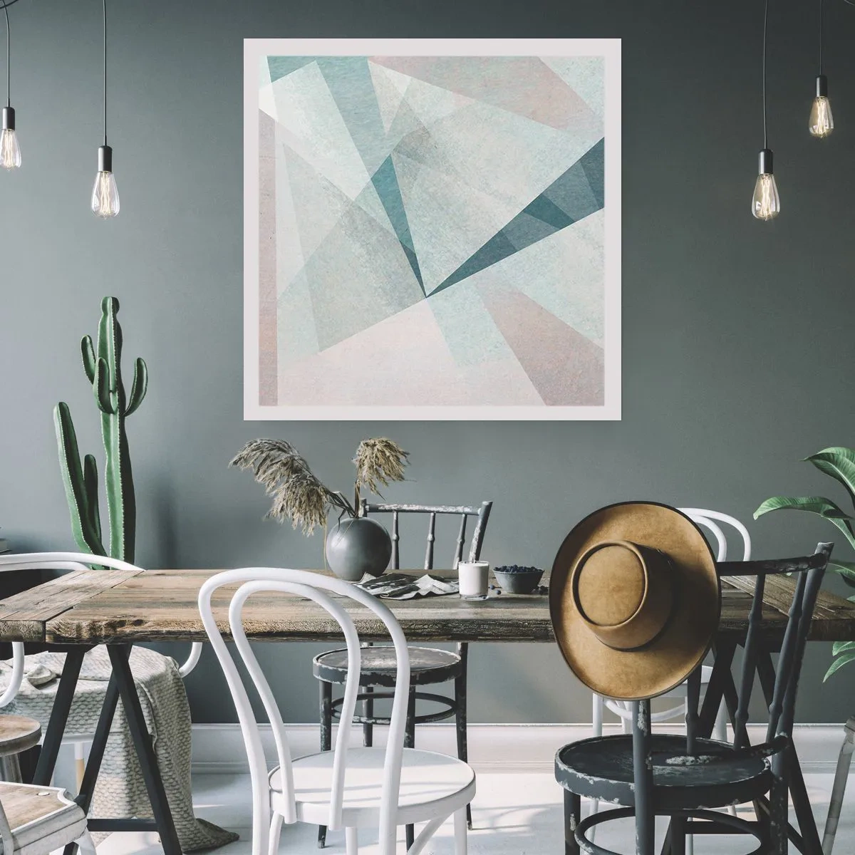 Póster - Tranquilo pero dinámico - 60x60 cm