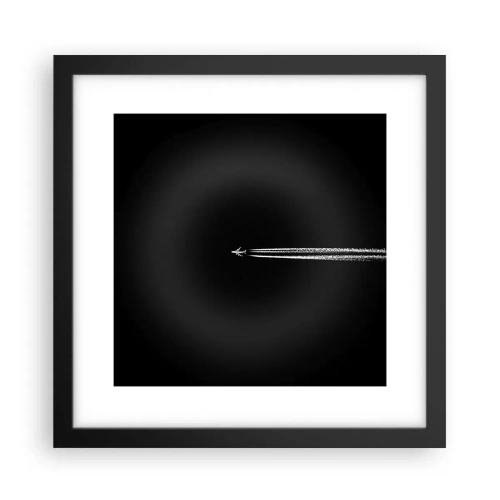 Póster en marco negro - En otra dimensión - 30x30 cm