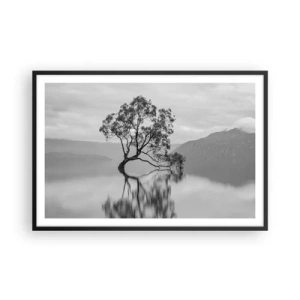 Póster en marco negro - Existe tal lugar en el mundo - 91x61 cm