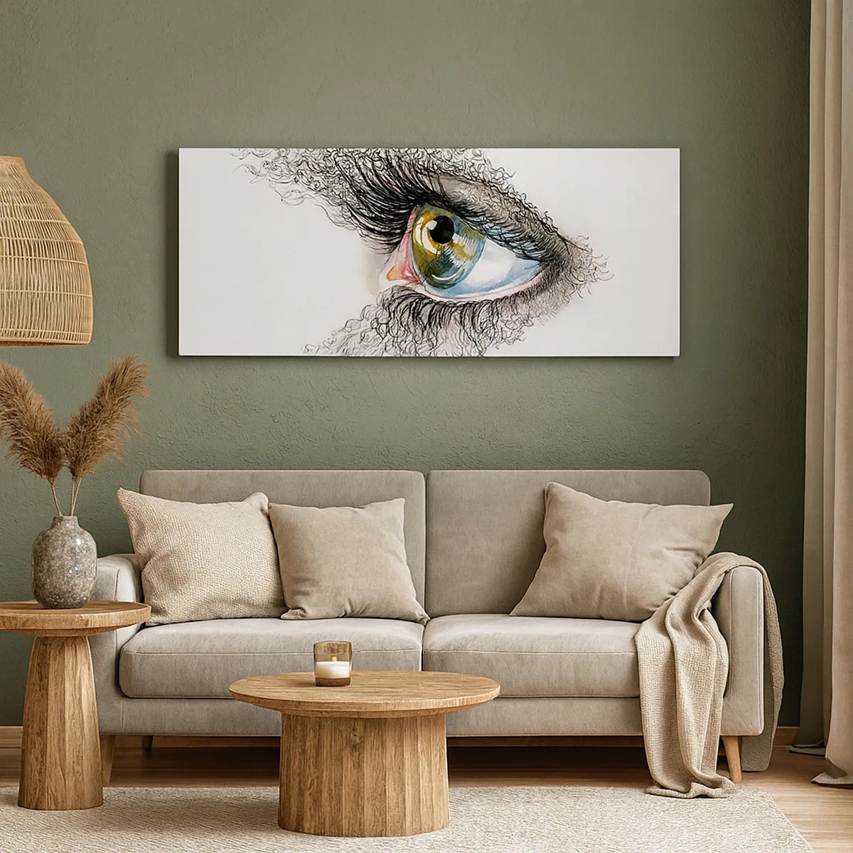 Cuadro sobre lienzo - Impresión de Imagen - Mira directamente a tu alma - 30x30 cm