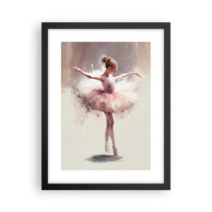 Póster en marco negro - Como un pájaro joven - 30x40 cm