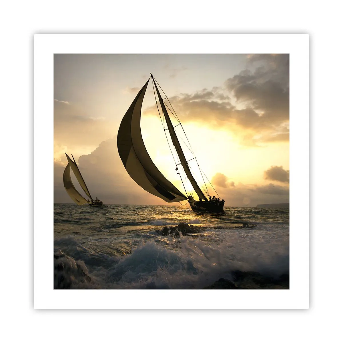 Póster - En contra y a favor del viento - 50x50 cm