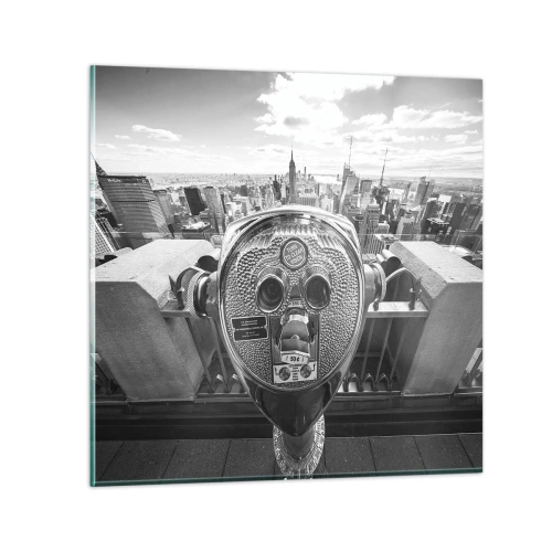 Cuadro sobre vidrio - Impresiones sobre Vidrio - Sobre la ciudad - 70x70 cm