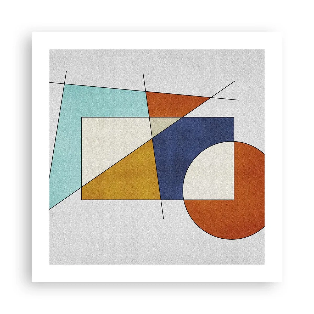 Póster - Abstracción: diversión modernista - 50x50 cm
