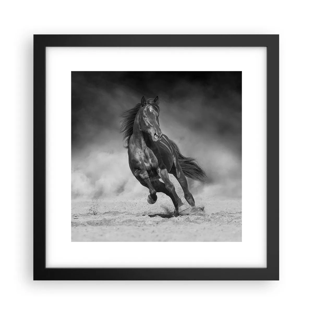 Póster en marco negro - Digno del propio emir - 30x30 cm