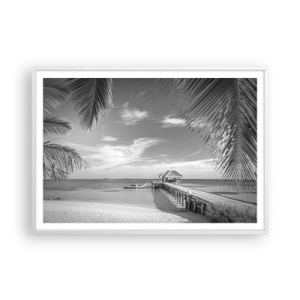 Póster en marco blanco - ¿Un recuerdo o un sueño? - 100x70 cm