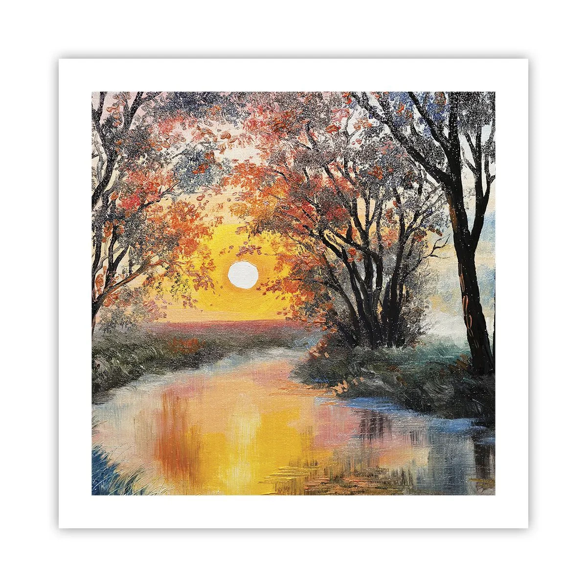 Póster - Ambiente otoñal - 50x50 cm