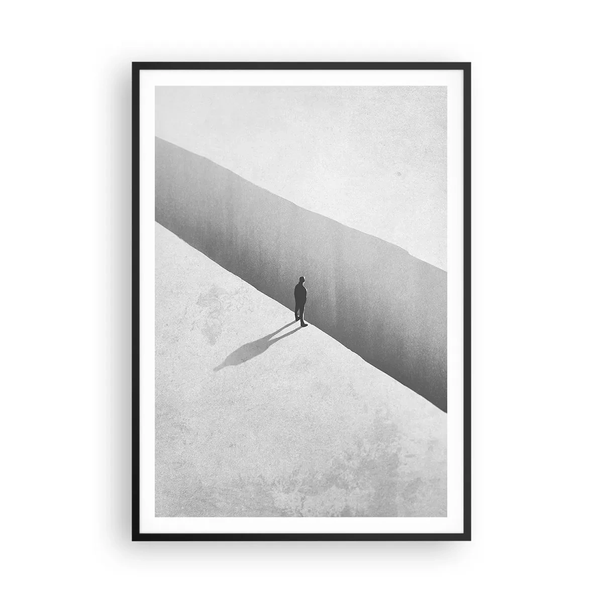 Póster en marco negro - Sin un destino claro - 70x100 cm