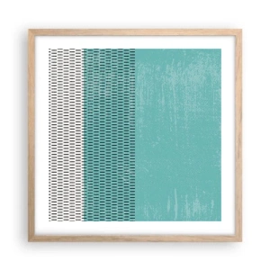 Póster en marco roble claro - Composición equilibrada - 50x50 cm