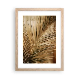 Póster en marco roble claro - Una columnata natural - 30x40 cm