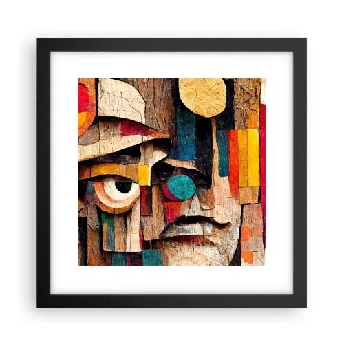 Póster en marco negro - Te veo... - 30x30 cm