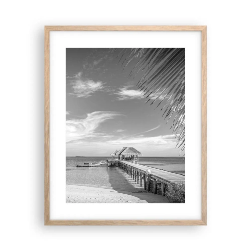 Póster en marco roble claro - ¿Un recuerdo o un sueño? - 40x50 cm