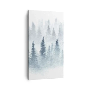 Cuadro sobre lienzo - Impresión de Imagen - Envuelto en la niebla - 45x80 cm