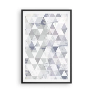 Póster en marco negro - A ritmo de triángulo - 61x91 cm