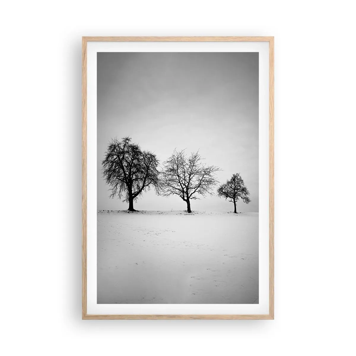 Póster en marco roble claro - ¿Con qué sueñan? - 61x91 cm