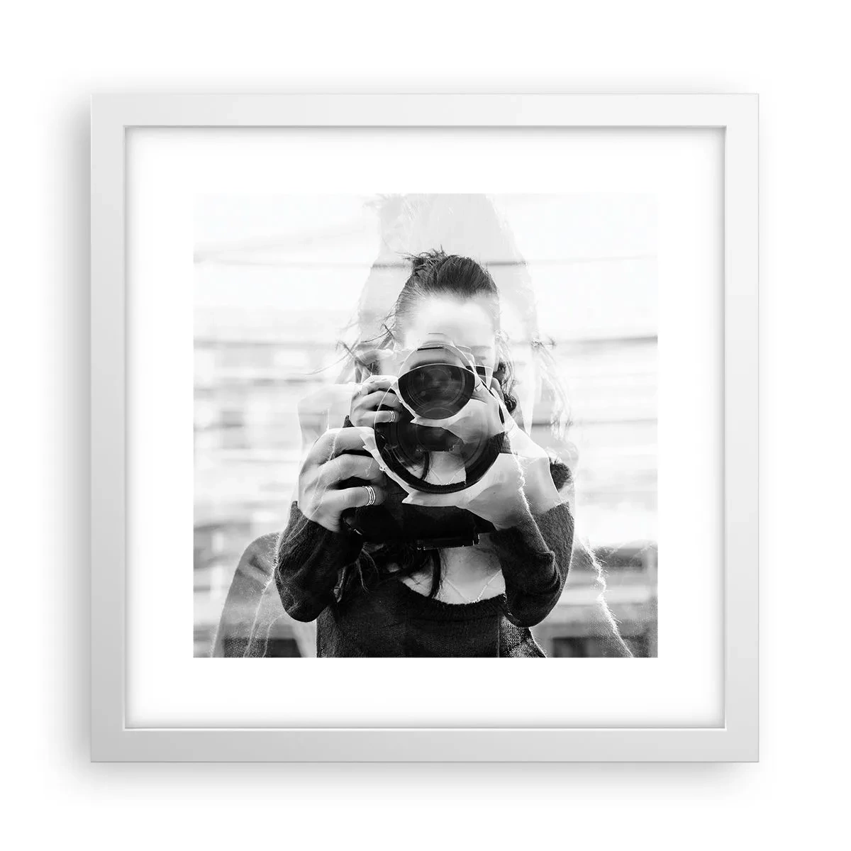 Póster en marco blanco - Creador y creación - 30x30 cm