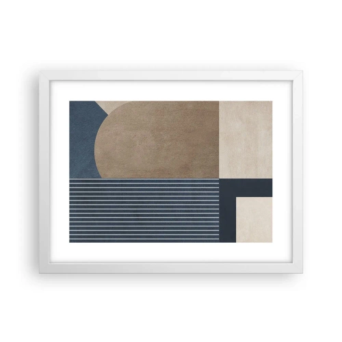 Póster en marco blanco - Composición de sencillez y redondez - 40x30 cm