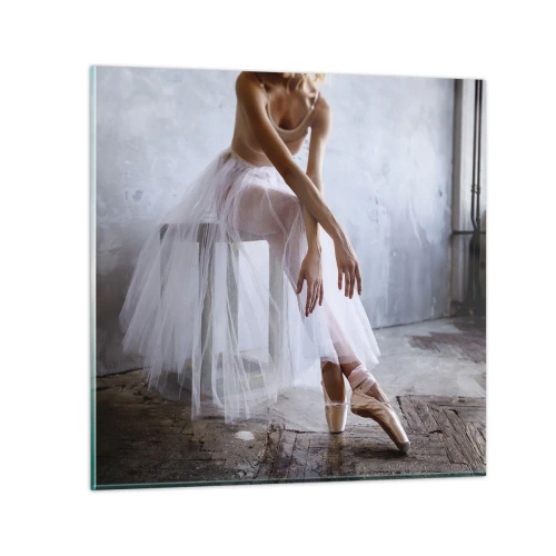 Cuadro sobre vidrio - Impresiones sobre Vidrio - Antes de que brillen las luces del escenario - 60x60 cm