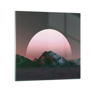 Cuadro sobre vidrio - Impresiones sobre Vidrio - En una galaxia muy muy lejana - 70x70 cm