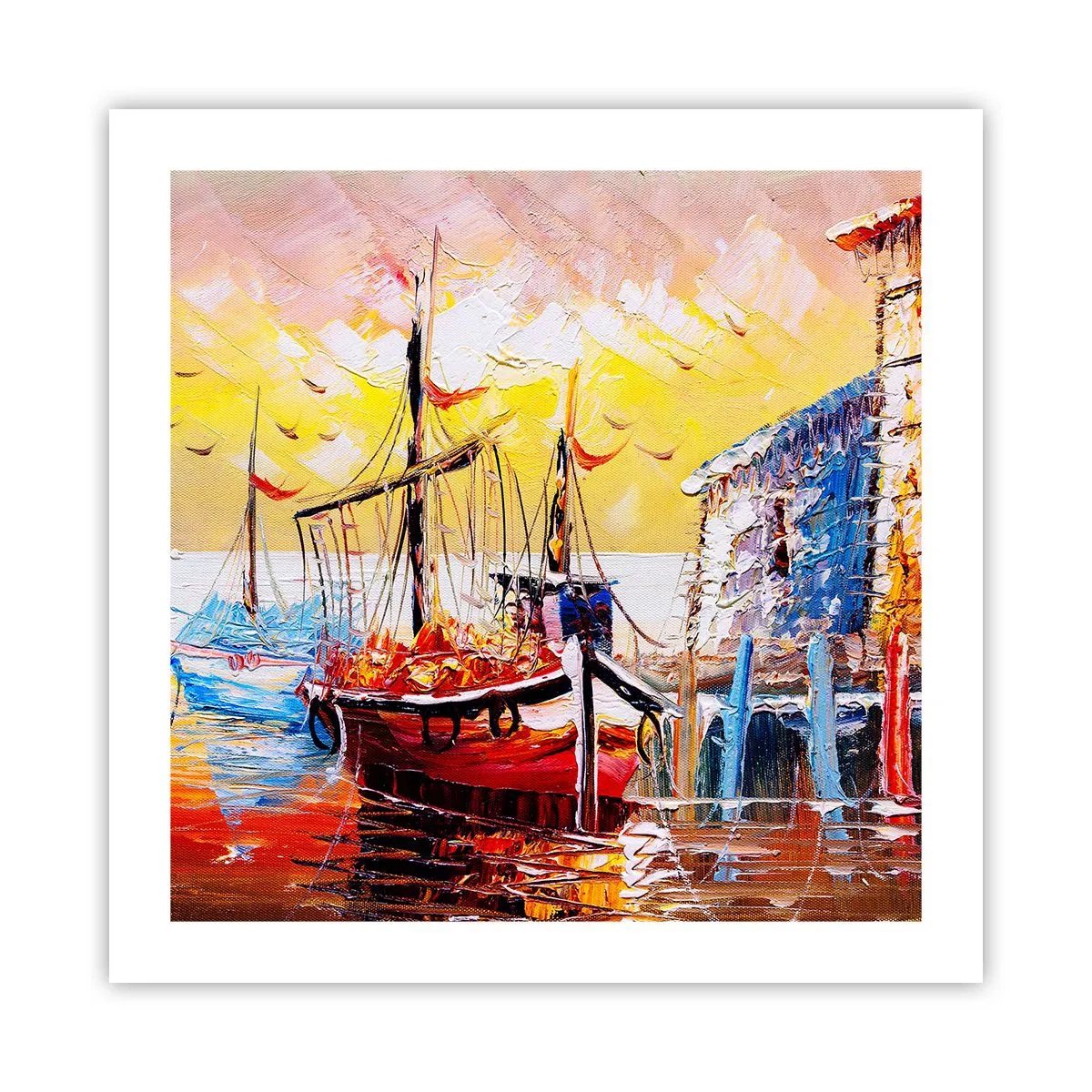 Póster - Feliz regreso - 50x50 cm