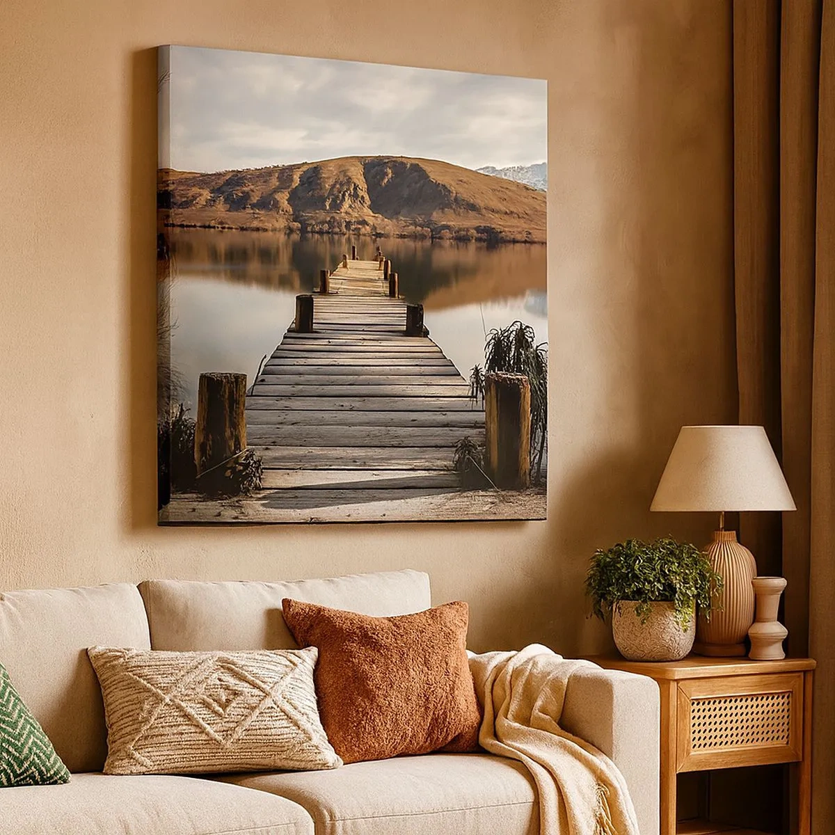 Cuadro sobre lienzo - Impresión de Imagen - Un paisaje en silencio - 30x30 cm