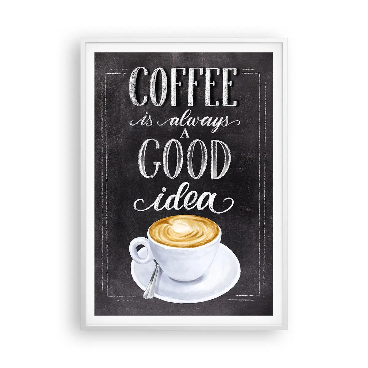 Póster en marco blanco - Por supuesto - 70x100 cm