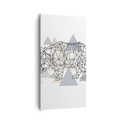Cuadro sobre lienzo - Impresión de Imagen - Estructura de la fuerza - 65x120 cm