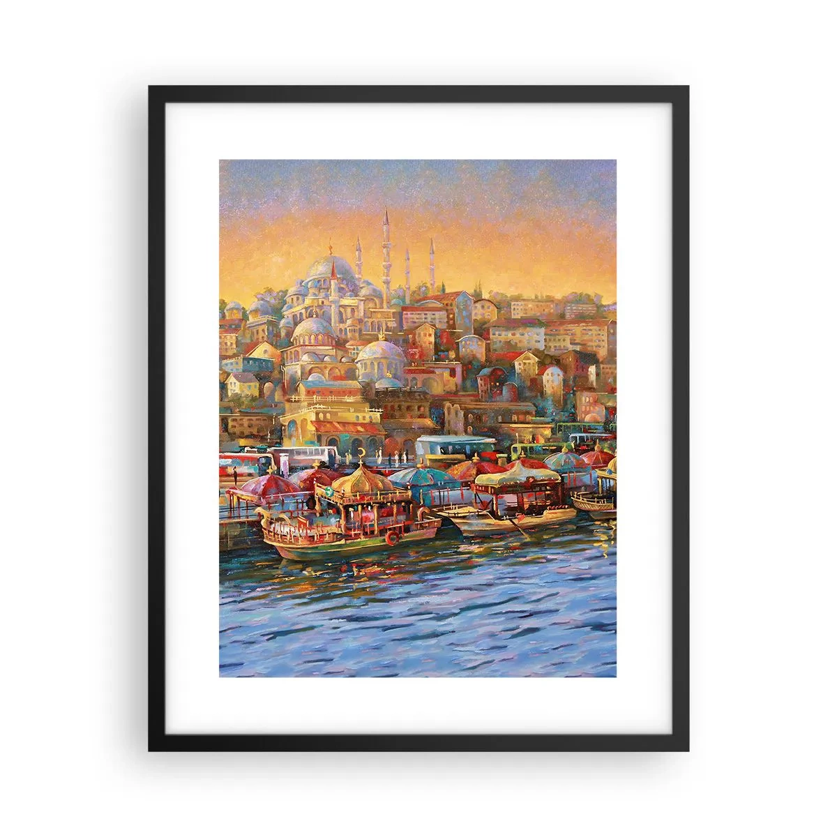 Póster en marco negro - Una historia en Estambul - 40x50 cm