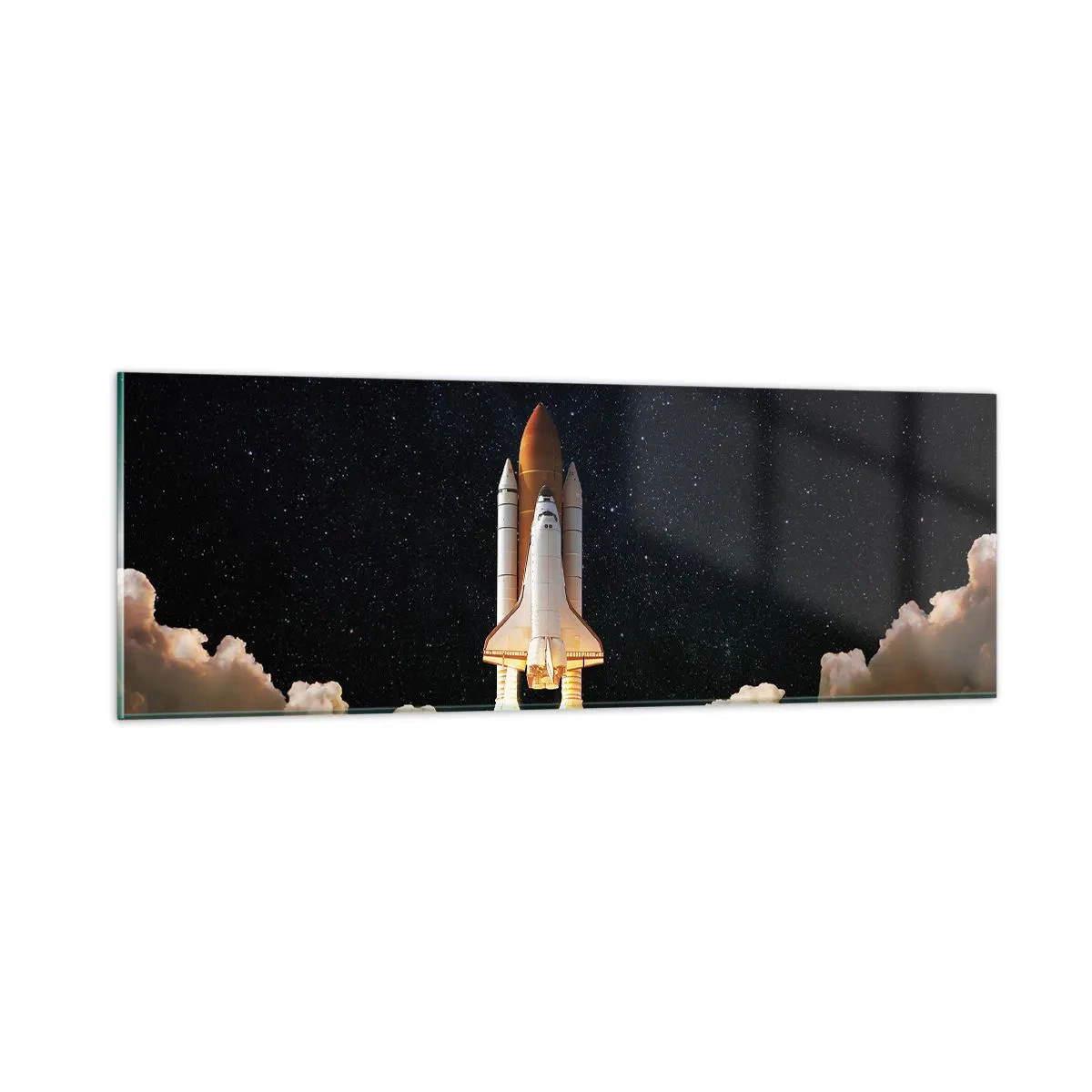 Cuadro sobre vidrio - Impresiones sobre Vidrio - ¡Ad astra! - 90x30 cm