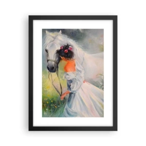 Póster en marco negro - Como si de un hermoso sueño se tratara - 30x40 cm