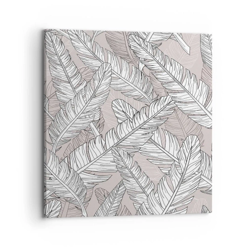 Cuadro sobre lienzo - Impresión de Imagen - Turbulencias de plumas - 70x70 cm