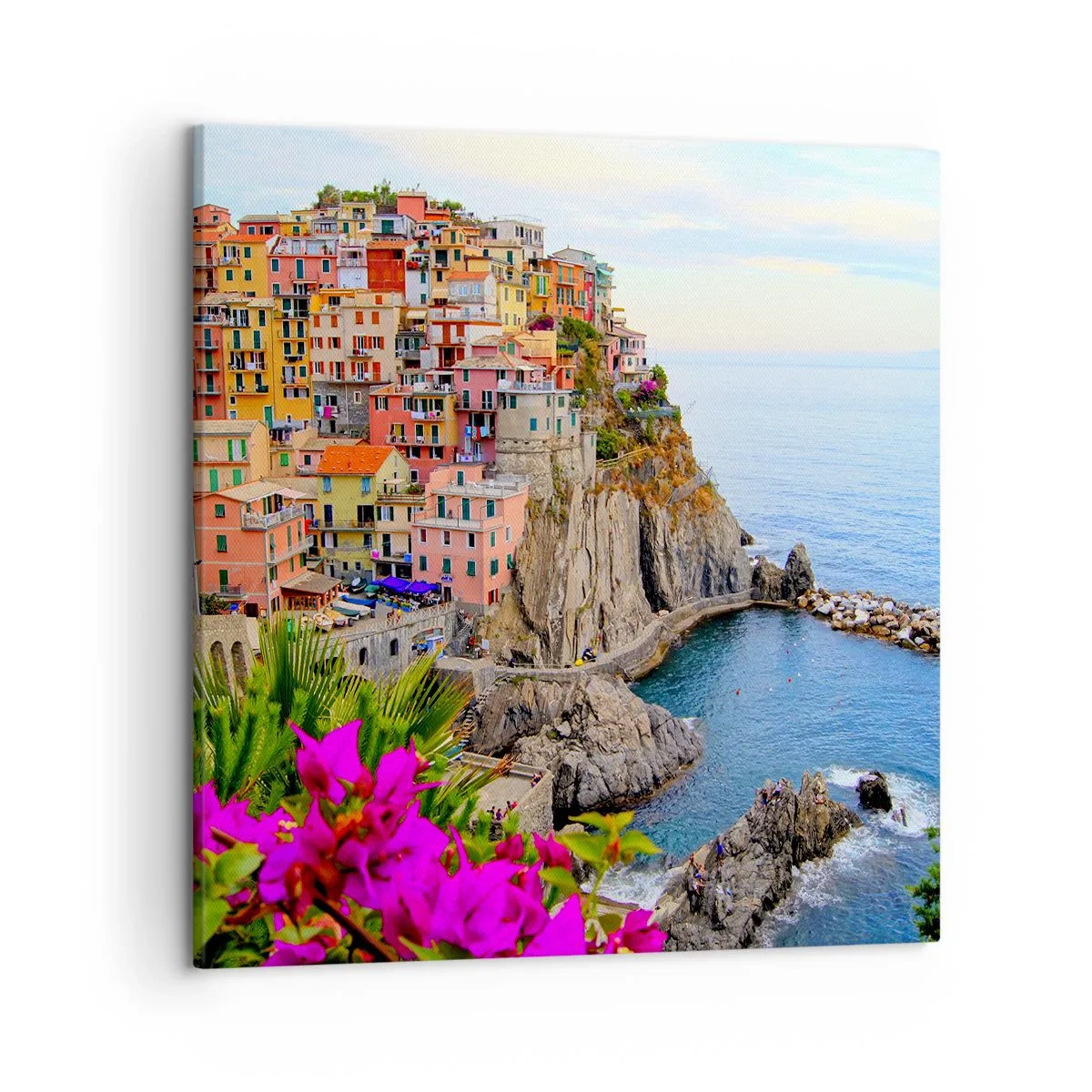 Cuadro sobre lienzo - Impresión de Imagen - La ciudad de la risa - 50x50 cm