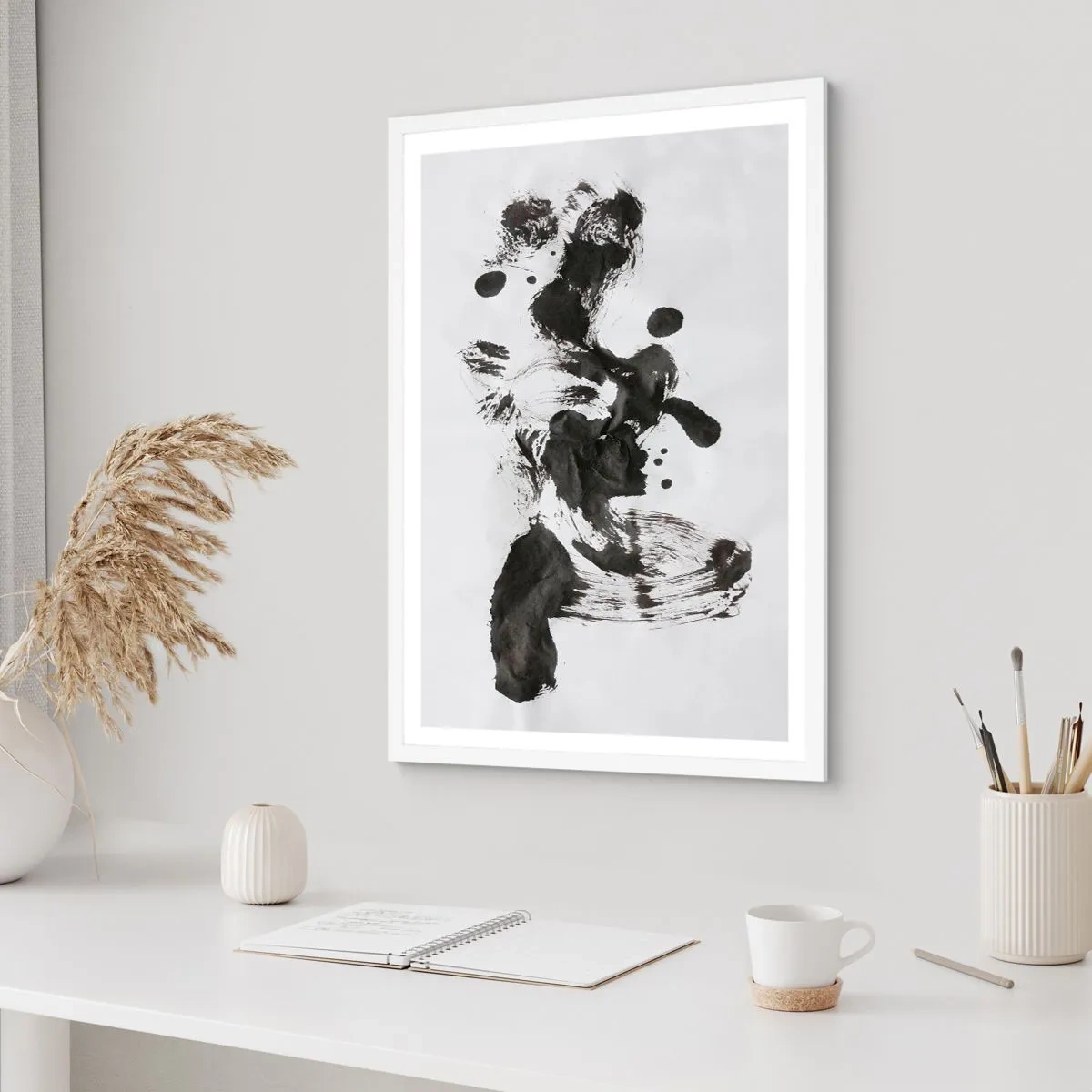 Póster en marco blanco - ¿Un método en la locura? - 50x70 cm