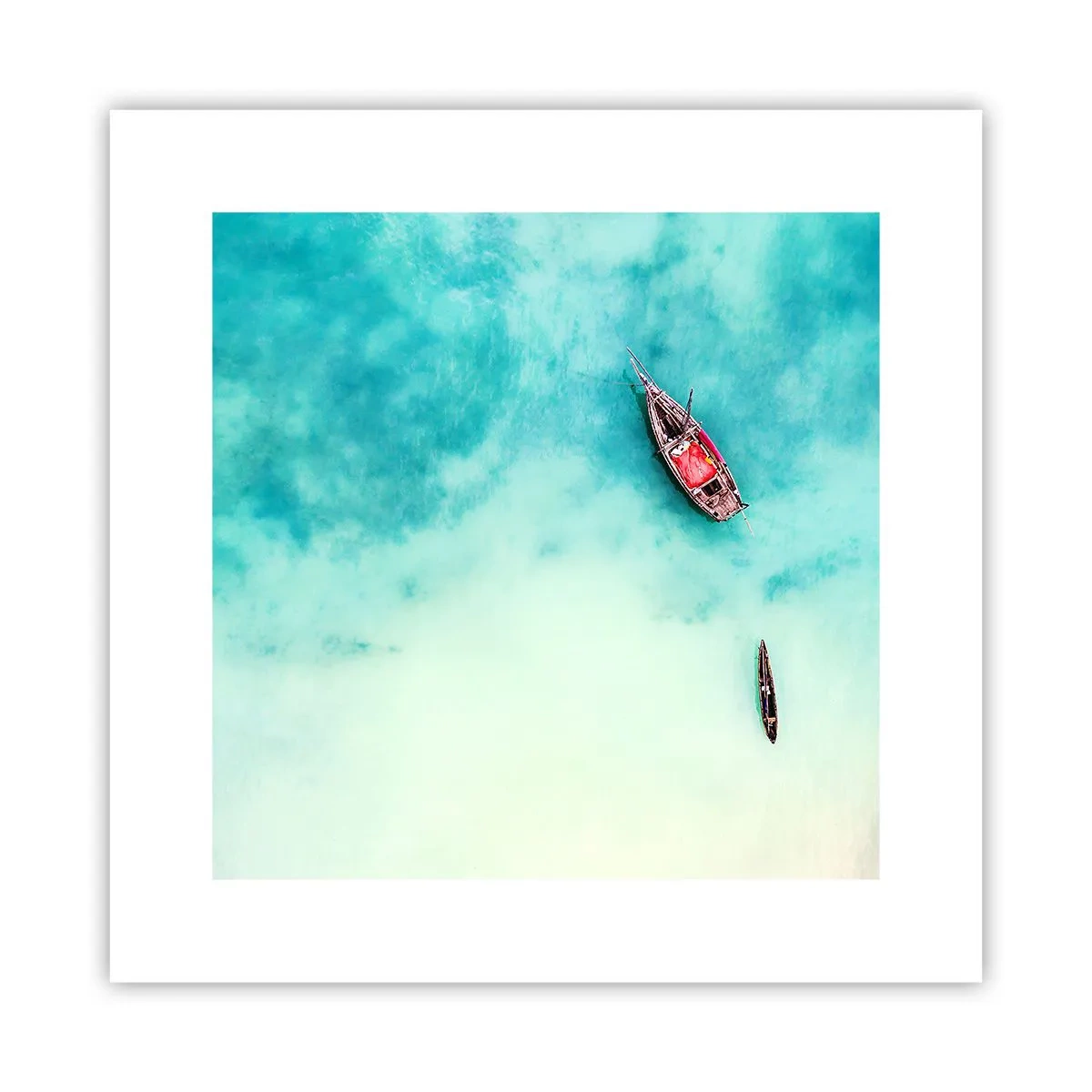 Póster - Porque en las playas de Zanzíbar, cuando las aguas se desbordan... - 30x30 cm